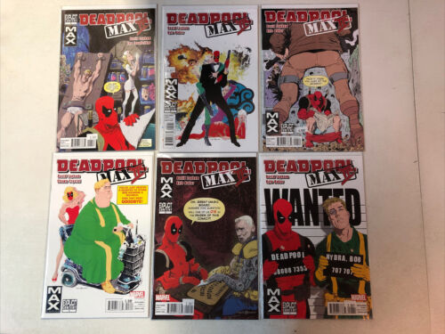 Deadpool Max (2010) #1-4 6-12 + II #1-6 + Max-Mas VF+/NM Near Complete Run Set