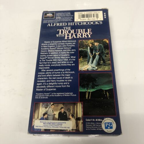 The Trouble with Harry (1995) VHS Alfred Hitchcock’s Collection • MCA Universal