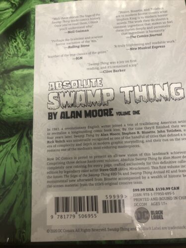 Absolute Swamp Thing (2024) HC DC Comics • Alan Moore • Stephen R.Bissette