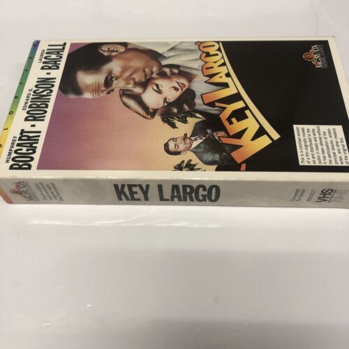 Key Largo (1988) VHS • MGM/UA Home Video • Humphery Bogart • Edward G. Robinson