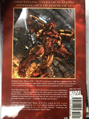 Fantastic 4 :house Of M Iron Man (2006) Marvel TPB SC John Laymen