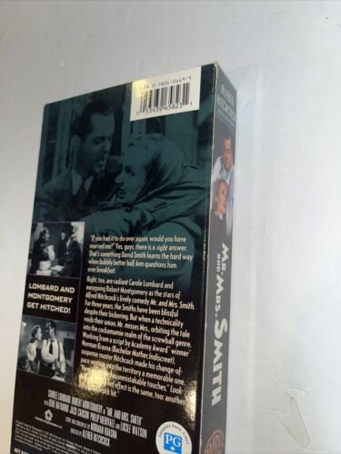 Mr. and Mrs. Smith (VHS, 2000, B&W) Alfred Hitchcock • Carole Lombard