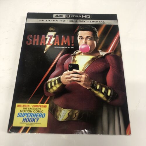 Shazam ! (2020) 4 K Ultra HD + Blu-Ray + Digital • DC • Version Français Incluse