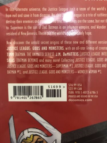 Justice League Gods And Monsters (2017) Dc Comics TPB SC Bruce Timm