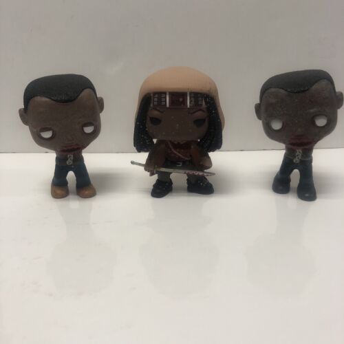 Funko Pop ! Vinyl : The Walking Dead - Michonne  & Her Pets • 3 Pack