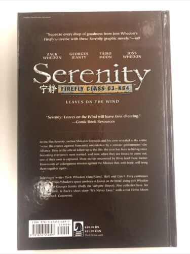 Serenity Leaves On The Wind (2007) Dark Horse 4- HC Whendon Jeanty