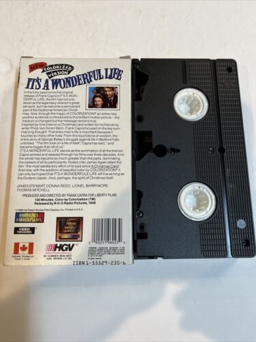 Its a Wonderful Life (VHS 1986)  New colorized version | James Stewart