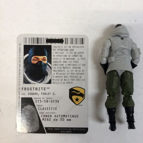 GI Joe 2009 Frostbite v12 Ice Dagger Driver Action Figure 3.75"  Complete Mint