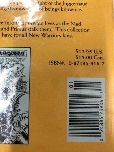 The New Warriors Beginnings By Fabian Nicieza (1992) TPB Marvel Comics