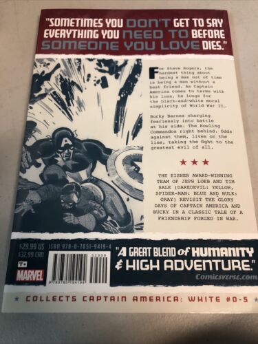 Captain America White (2016) Marvel HC Jeph Loeb