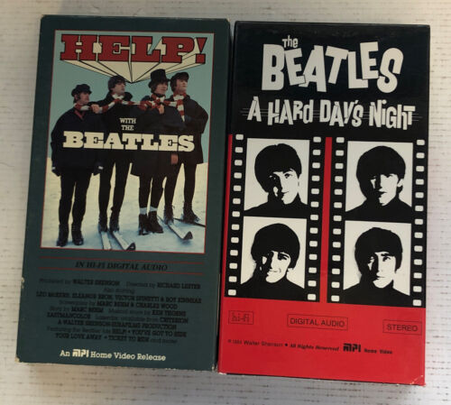 Help With The Beatles & The Beatles A Hard days night (1987) Vhs Bundle