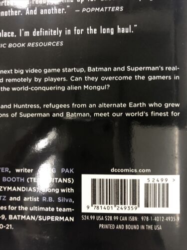 The New 52 Batman/Superman Vol.2 Game Over By Greg Park (2014) TPB HC DC Comics