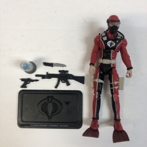 2008 COBRA DIVER (V1) Underwater Trooper G.I. Joe Complete Mint