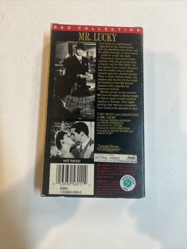 Mister Lucky (VHS 1989) Gary Grant • Laraine Day | RKO Collection