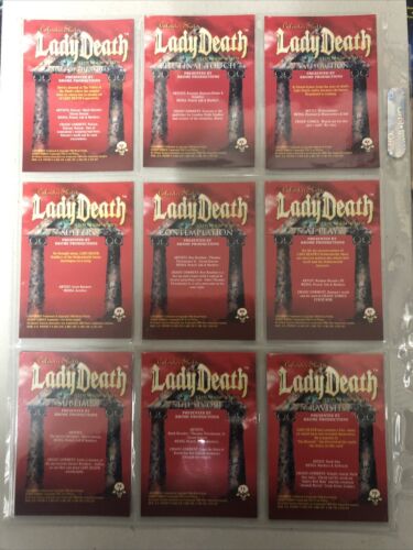 Lady Death Chromium Cards (1994) 1-90Complete Set + Romen Of Chaos 91-99