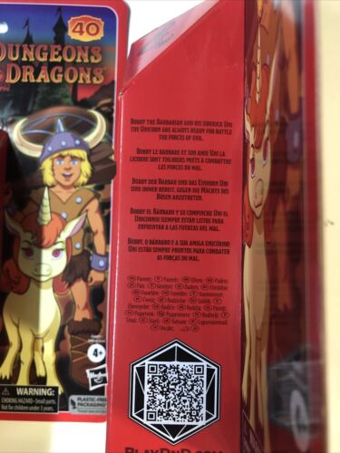 Hasbro Dungeons & Dragons Bobby & Uni • Action Figure Set • Cartoon Classics