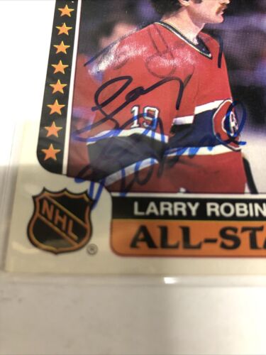 Larry Robinson Card • Signed • All Star • NHL • Montreal • Canadiens • Hockey