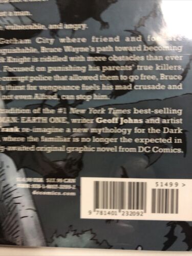 Batman: Earth One (2012) Geoff Johns| DC Comics | TPB Brand New