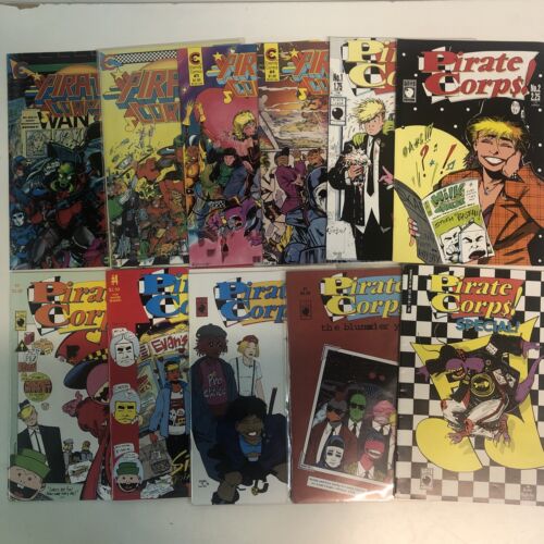 Pirate Corp$! (1987) # 1-4 & (1989) # 1-5 & 2 Special Issues (VF/NM) Slave Labor