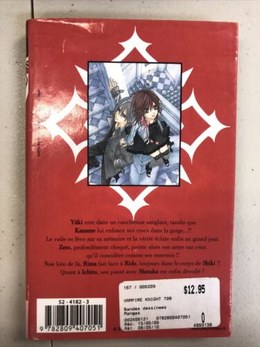 Vampire Knight T08 by Hino, Matsuri Book Panini Manga