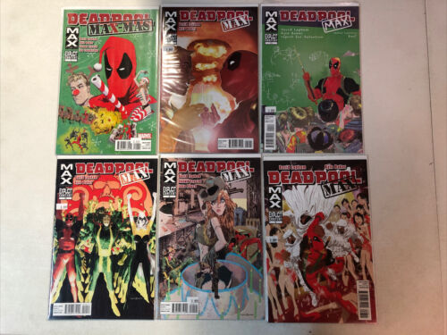 Deadpool Max (2010) #1-4 6-12 + II #1-6 + Max-Mas VF+/NM Near Complete Run Set