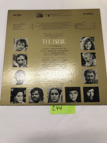 The Bible Original Motion Picture Soundtrack Vinyl LP Album