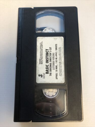 Basic Instinct (1994) Vhs Widescreen Original Directors Cut) | Michael Douglas