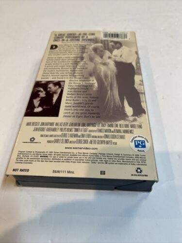 Dinner at Eight (VHS, 2000) Marie Dessler John Barrymore Wallace Berry | Warner