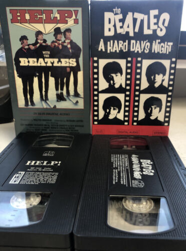 Help With The Beatles & The Beatles A Hard days night (1987) Vhs Bundle