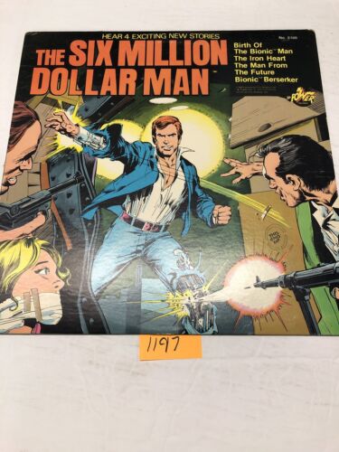 The Six Million Dollar Man  Hear 4 Exciting New Stories Vinyl LP Album