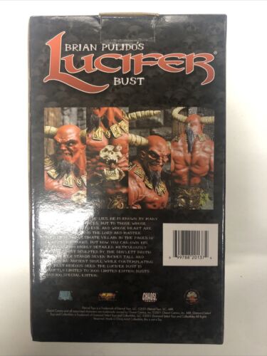 Lucifer Bust (2001) Size: 7" Statue | Brian Pulido|Chaos Comics| Eternal Toy-COA