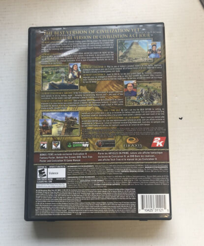 Civilization 4 Gold edition p.c. Games For Windows(2005-2007)