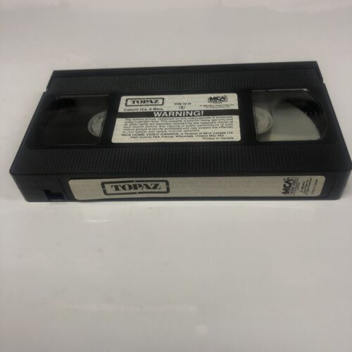 Topaz (1985) VHS Alfred Hitchcock • MCA Home Video • Leon Uris Spy Novel