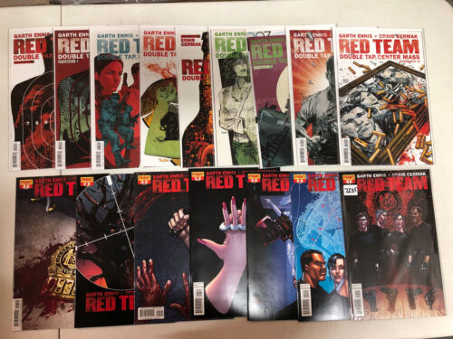 Red Team (2013) #1-7 + Double Tap, Center Mass #1-9 (VF/NM) Complete Sets