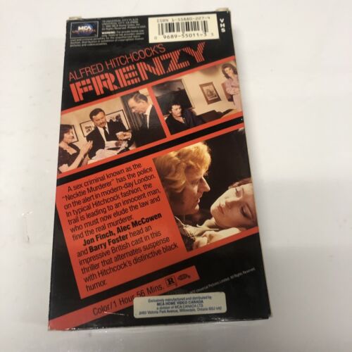 Frenzy (1995) VHS Alfred Hitchcock’s • Jon Finch • Alec McCowen • Barry Foster