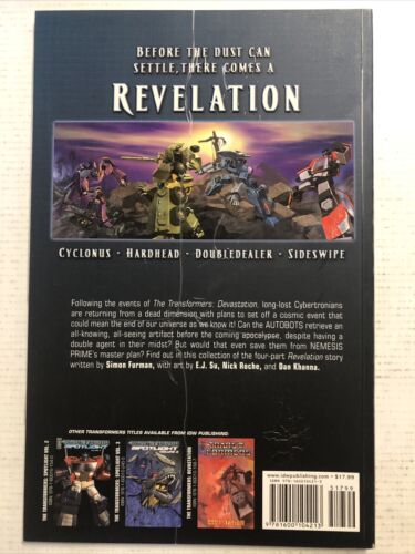 The Transformers Spotlight Revelation (2009) (FN/VF) IDW