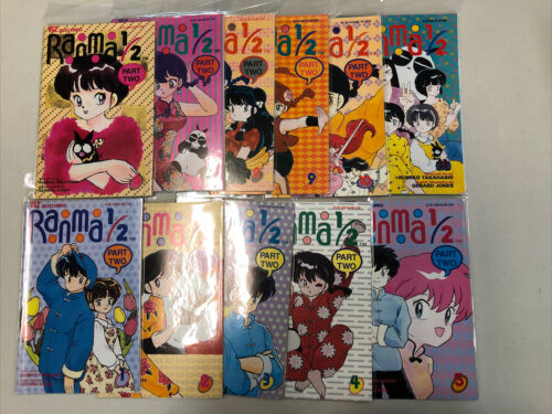 Ranma 1/2 Lot (1995) Part One to Twelve (VF+/NM) Near Complete Sets Run Viz