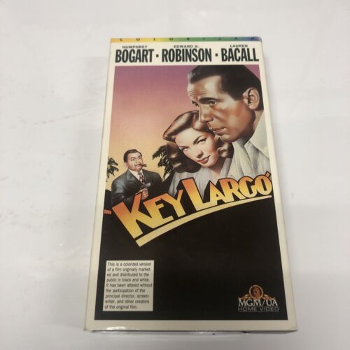 Key Largo (1988) VHS • MGM/UA Home Video • Humphery Bogart • Edward G. Robinson