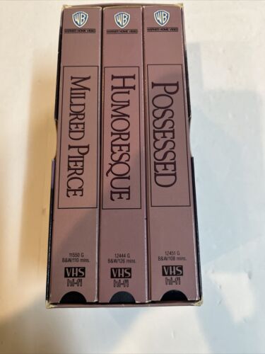 Mildred Pierce Humoresque Possessed VHS 1992) Joan Crawford | Warner Bros