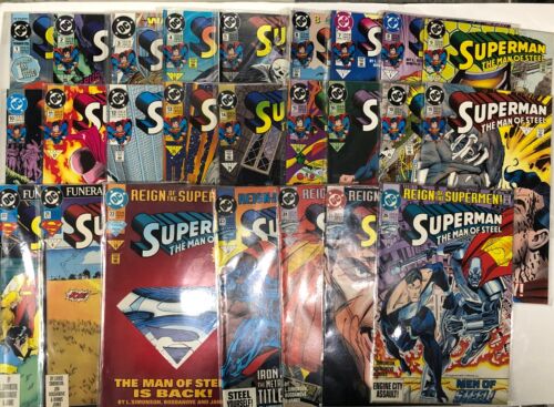 Superman The Man Of Steel (1991) Set Issue # 1-26 Missing # 17 • DC Comics •