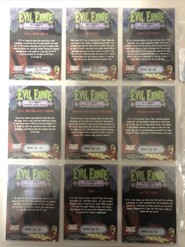 Evil Ernie Glow In The Dark Chromium Card Set