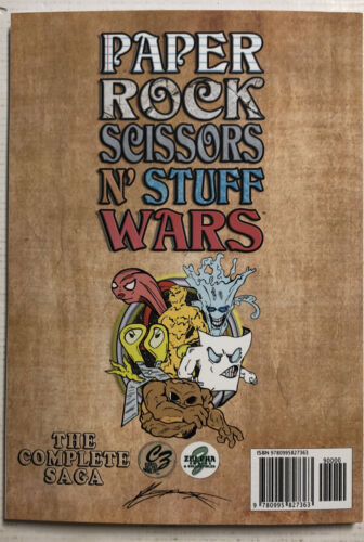 Paper Rock Scissors N’Stuff Wars (2022) Zelpha Comics-Signed | TPB SC