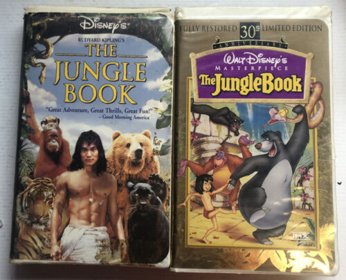 The Jungle Book&The Jungle Book Masterpiece 30th anniversary limited edition VHS