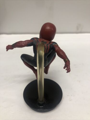 Spider-Man • On Stand •  Marvel • 2.5” • Action Figure • PVC  • Toy •Red & Black