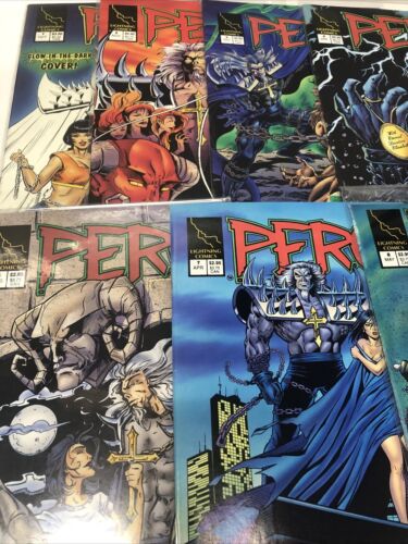 Perg (1994) Set Issues # 1-8 • Missing Issue # 6 • Lightning Comics • Zyskowski