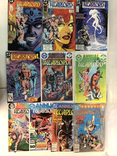 The Warlord (1982) Consequential Set # 58-133 & Annual # 1-6 (F/VF) DC Comics