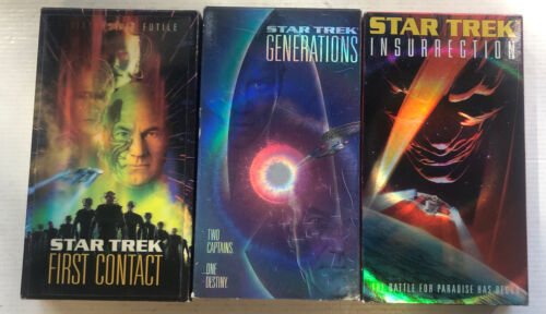 Star Trek: First Contact,Generations & Insurrection (VHS, 1994-1999)