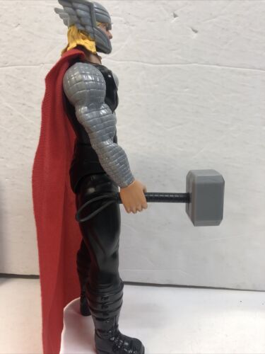 Thor Marvel Avengers Titan Hero Series 12” 2013 Action Figure Cape with hammer