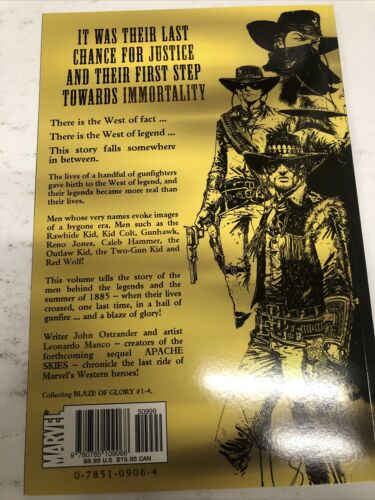 Blaze Of Glory The Last Ride Of The Western Heroes (2002) Marvel SC Ostrander