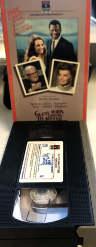 Guess who’s Coming to Dinner (1986) Vhs ~ Stanley Kramer | Spencer Tracy